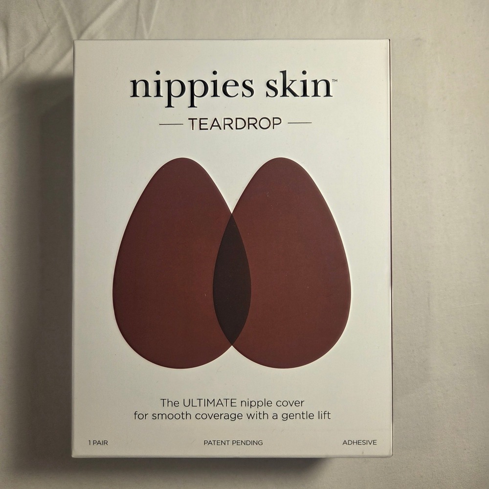NEW‎ Nippies Skin Teardrop Adhesive Nipple Cover, Hazelnut, Size A-B Cups